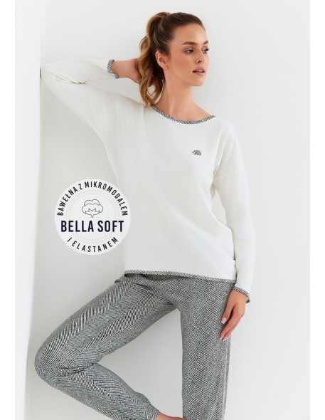 Piżama 411 dł/r bella soft 2xl Cana