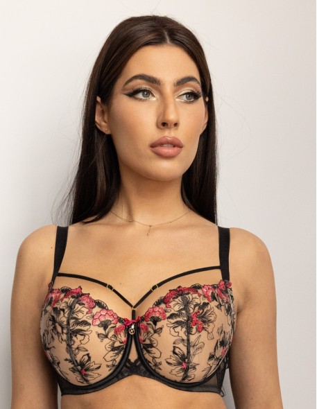 Soft bra half cup Krisline Flamenco