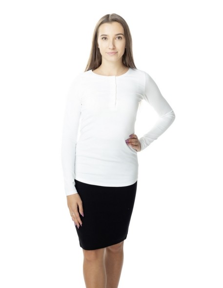 Blouse women's polo with long sleeve Lookat