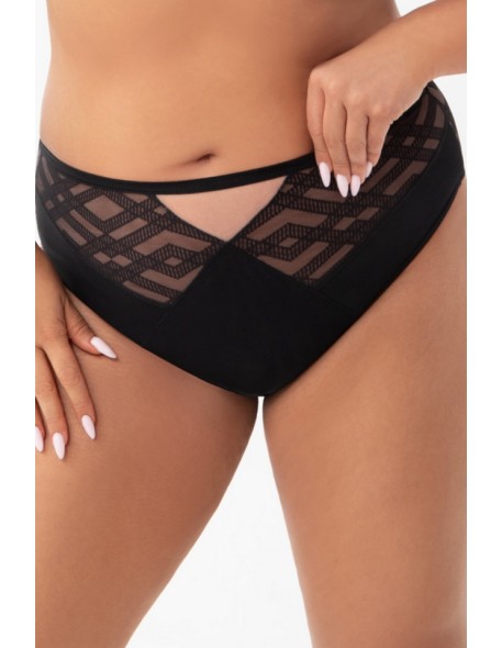 Women's high-waisted panties Estelle Gorsenia K898 black 